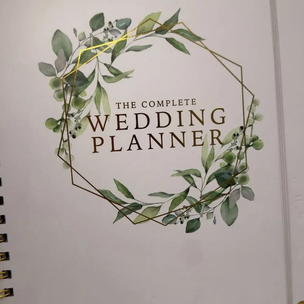 Complete Wedding Planner Organizer Floral Gold Undated Bridal Engagement Gift